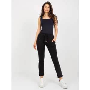 Women's black sweatpants regular fit