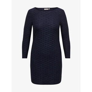 Women's dark blue dress ONLY CARMAKOMA Astra - Women