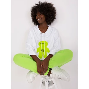 Ecru light green tracksuit with trousers