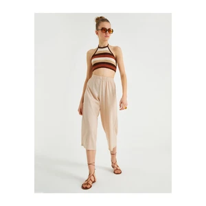 Koton Wide Leg Trousers With Elastic Waist