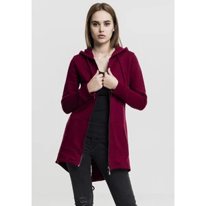 Ladies Sweat Parka burgundy