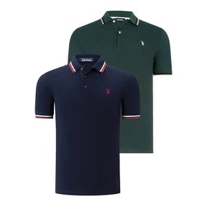 DUAL SET T8594 DEWBERRY MENS T-SHIRT-NAVY BLUE-NEFT