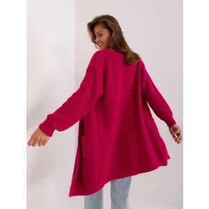 Women's Fuchsia Oversize Cardigan