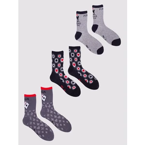 Yoclub Man's Men's Socks 3-Pack SKA-0071F-AA00-002