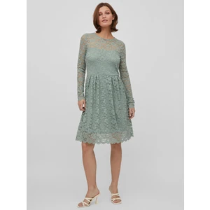 Light Green Ladies Lace Dress VILA Kalila - Women