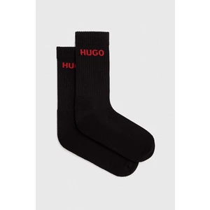 6PACK socks Hugo Boss high black