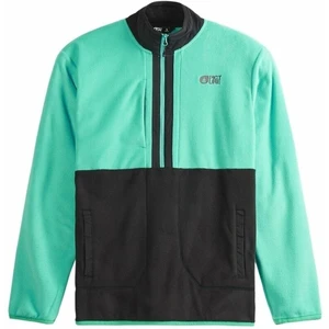 Picture Mathew 1/4 Fleece Black/Spectra Green M Pull-over