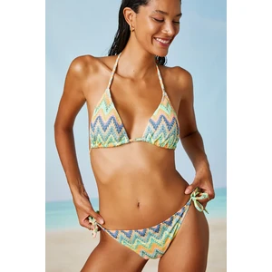 Koton Textured Bikini Bottom with Side Tie