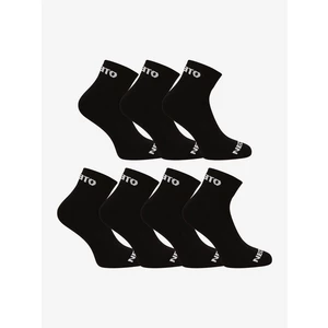 7PACK socks Nedeto ankle black