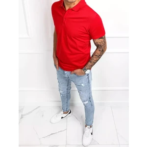 Red men's polo shirt Dstreet PX0515