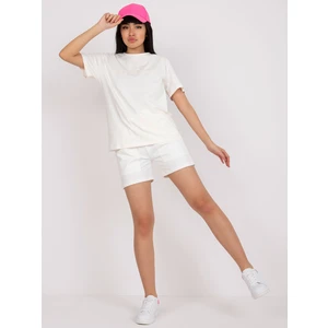 White cotton summer set with a t-shirt