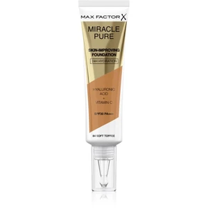 Max Factor Miracle Pure Skin dlhotrvajúci make-up SPF 30 odtieň 84 Soft Toffee 30 ml