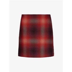 Wool Shadow Check Short Skirt Tommy Hilfiger - Women