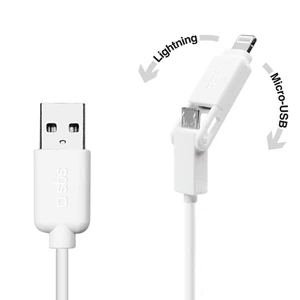 SBS USB Data Cable Lightning/Micro USB 1 m