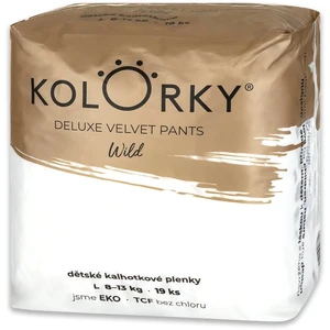 KOLORKY Deluxe velvet pants Wild L (8-13 kg) - jednorázové nohavičkové ekoplienky