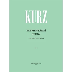 Vilém Kurz Elementární etudy - 78 progresivně seřazených etud pro 1. a 2. stupeň klavírní hry Noty