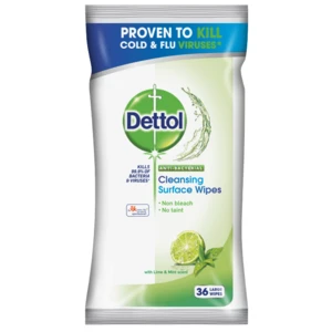 Dettol Antibakteriálne obrúsky na povrchy Limetka a Mäta 36 ks