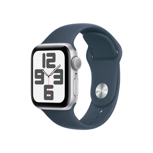 Apple Watch SE/40mm/Silver/Sport Band/Storm Blue/-S/M