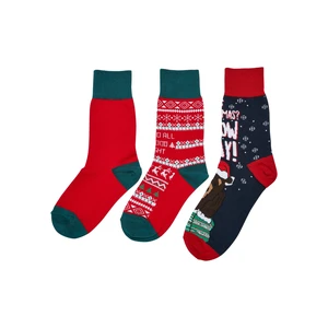 Children's Christmas Bears Socks - 3-Pack Multicolored