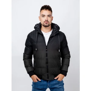 Men's quilted jacket GLANO - dark green