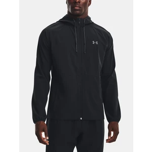 Under Armour UA Stretch Woven Windbreaker-BLK Bunda Černá