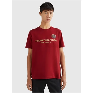 Red Men's T-Shirt Tommy Hilfiger - Men