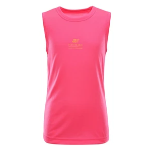 Kids quick-drying tank top ALPINE PRO NEQO neon knockout pink