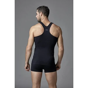 Dagi Black Combed Cotton Compact Athlete Men's Singlet.