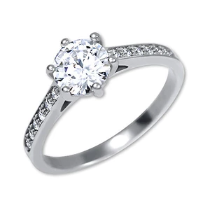 Brilio Silver Stříbrný zásnubní prsten 426 001 00536 04 54 mm