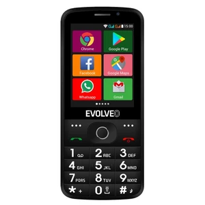 Evolveo EasyPhone AD, black + töltőállvány - EU disztribúció