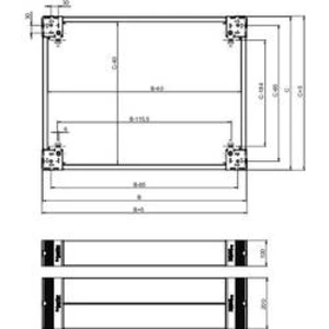 Spacial SM boční panel soklu 100x400mm Schneider NSYSPS4100