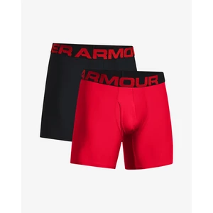 Under Armour Boxerky Tech 6in 2 Pack-RED - Pánské