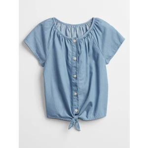 Modrý holčičí dětský top chambray