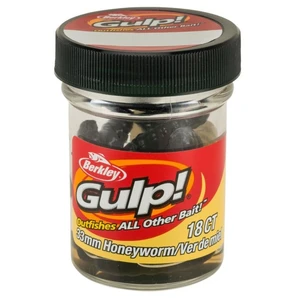 Berkley umělé nástrahy gulp honey worm-black 3,3 cm