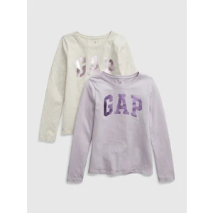 GAP Kids T-shirts with logo, 2pcs - Girls