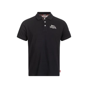 Polo da uomo Lonsdale 117230-Black/Silver