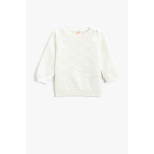 Koton Sweatshirt - Ecru - Relaxed fit