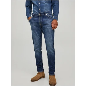 Blue Mens Slim Fit Jeans Jack & Jones Glenn - Men