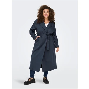 Dark blue women's light coat ONLY CARMAKOMA Hyachint - Ladies