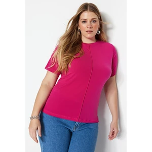 Trendyol Curve Plus Size Blouse - Pink - Fitted