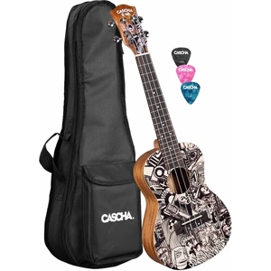 Cascha HH 2605 Art Series Koncert ukulele Sketch