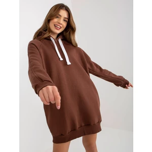 Women's Long Sweatshirt - Brown