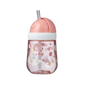 Little Dutch Straw Cup Flowers & Butterflies hrnek s brčkem 9m+ 300 ml