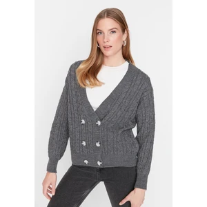 Trendyol Cardigan - Gray - Regular fit