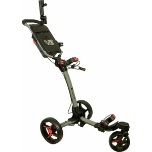 Axglo Tri-360 V2 3-Wheel SET Grey/Red Trolley manuale golf