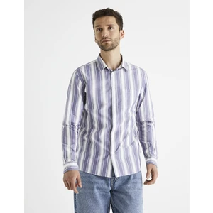 Celio Cotton Shirt Bastripes - Men