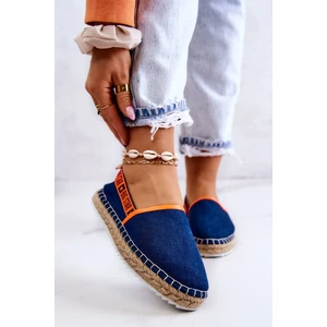 Dámské espadrilky Slip-on Big Star - tmavě modré