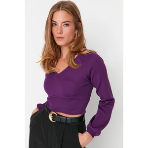 Trendyol Sweater - Purple - Regular fit