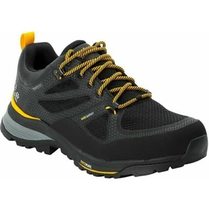 Jack Wolfskin Pantofi trekking de bărbați Force Striker Texapore Low M Black/Burly Yellow 44