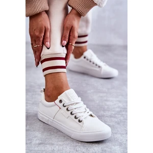 Women's Sneakers in low material Big Star KK274003 White